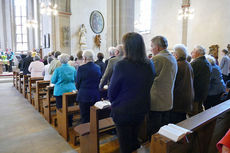 Festgottesdienst für die Kommunionjubilare an Ostermontag (Foto: Karl-Franz Thiede)